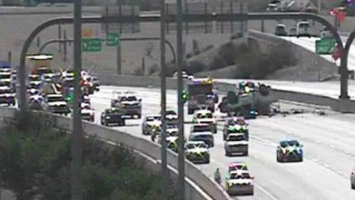Rollover crash on westbound I-10 near I-19 delays traffic